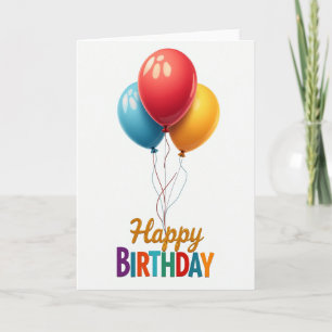 Carte d'anniversaire Ballons doux