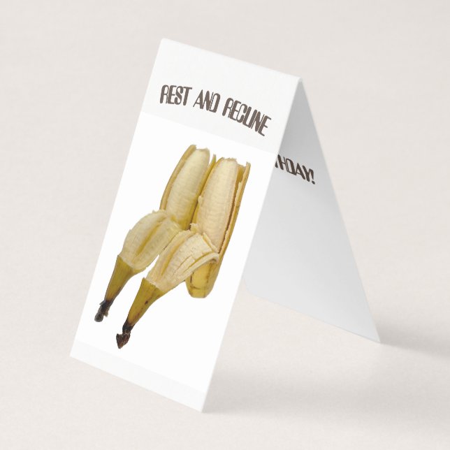 CARTE D'ANNIVERSAIRE BANANA REMERCIANT (Front)