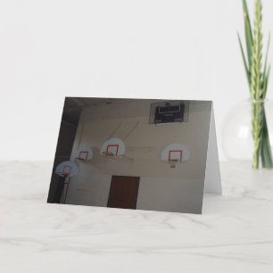 Carte d'anniversaire "Basketball, n'importe qui ?"