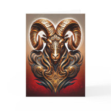 Carte d'anniversaire Bélier Tribal Celtique