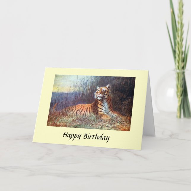Carte d'anniversaire - Bengal Tiger (Devant)