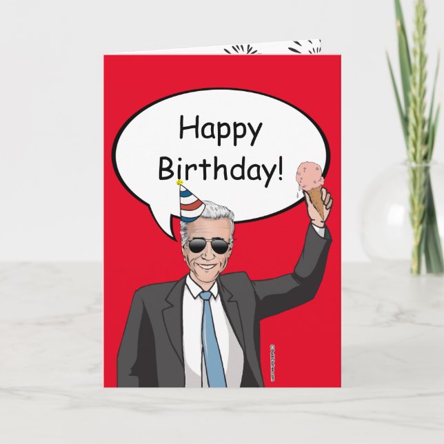 Carte d'anniversaire BIDEN (Devant)