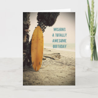 Carte d'anniversaire Big Kahuna Surfboard