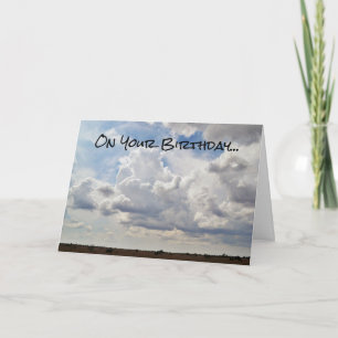 Carte d'anniversaire Big Texas Prairie Sky