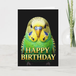CARTE D'ANNIVERSAIRE BOLD DISTINCT GROS PLAN BUDGI