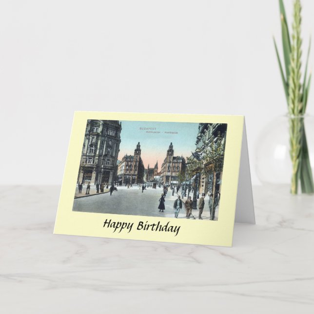 Carte d'anniversaire - Budapest, Hongrie (Devant)