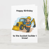 Carte d'anniversaire Busder Builder