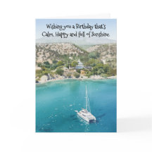 Carte d'anniversaire Calme, Heureux et Plein de So