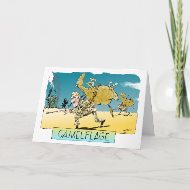 Carte d'anniversaire Camelflage (Devant)