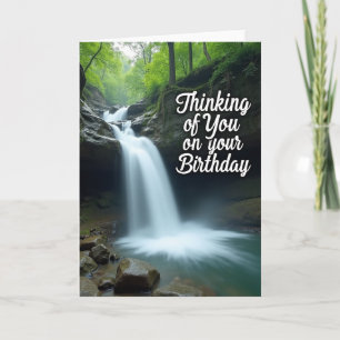 Carte d'anniversaire Cascade d'émeraude