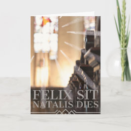 Carte d'anniversaire catholique - latin