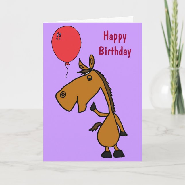 Carte d'anniversaire CB-Horse (Devant)