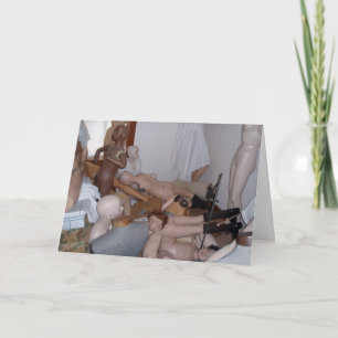 Carte d'anniversaire "Chambre Mannequin"
