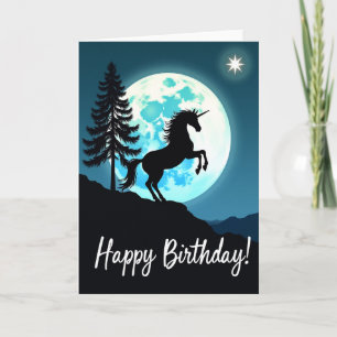 Carte d'anniversaire Cheval Mystique