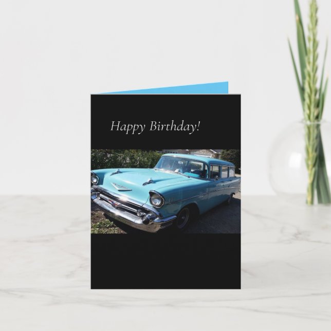 Carte d'anniversaire Chevy 1957 (Devant)