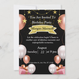 carte d'anniversaire chic