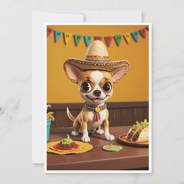 Carte d'anniversaire Chihuahua (Devant)