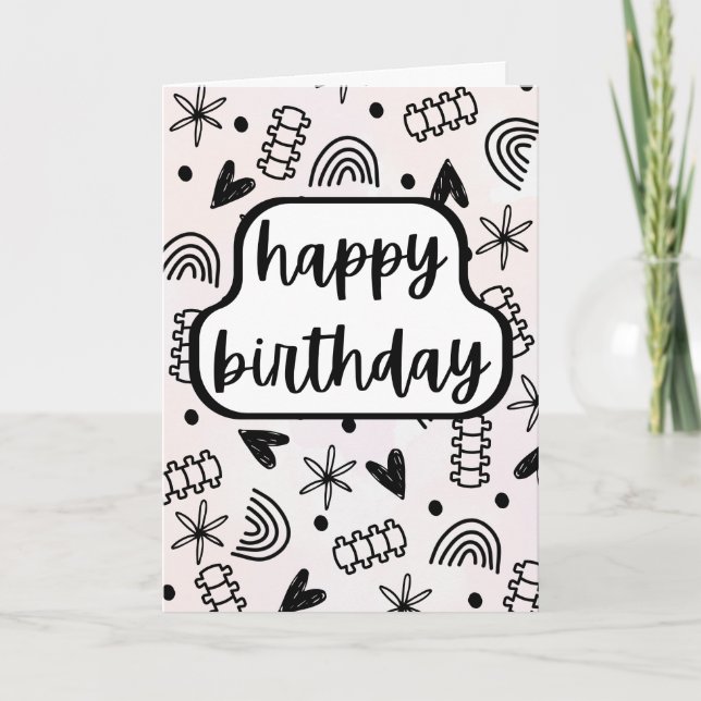 Carte d'Anniversaire, Chiropratique Anniversaire (Devant)