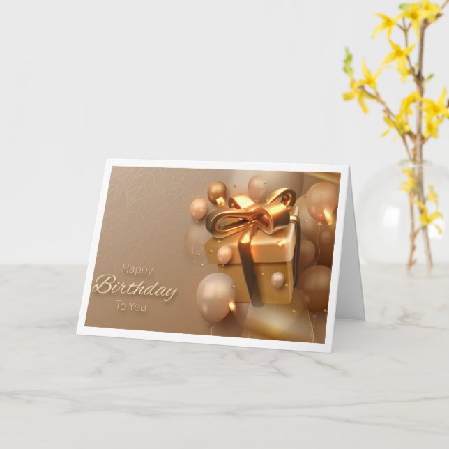 Carte d'anniversaire chrétienne (Fleur jaune)