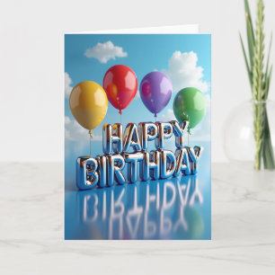 Carte d'anniversaire Chrome jubilatoire