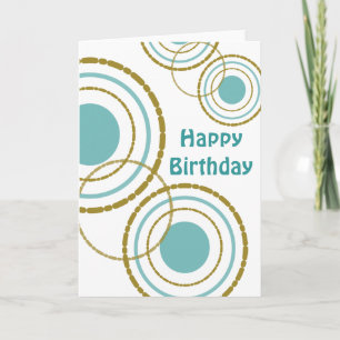Carte d'anniversaire Circles Trio