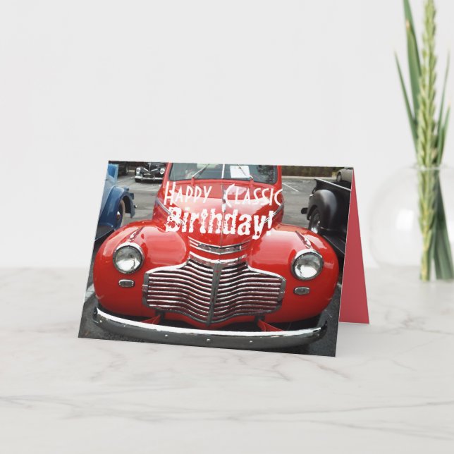 Carte d'anniversaire Classic 1941 Chevy Coupe (Devant)