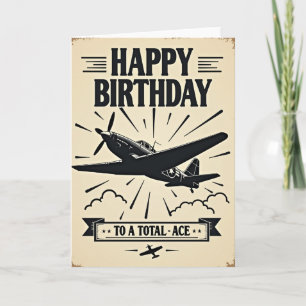 Carte d'anniversaire Classic Flight