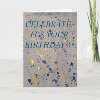 Carte d'anniversaire Confetti 