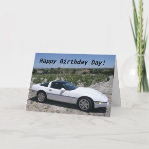Carte d'anniversaire Corvette