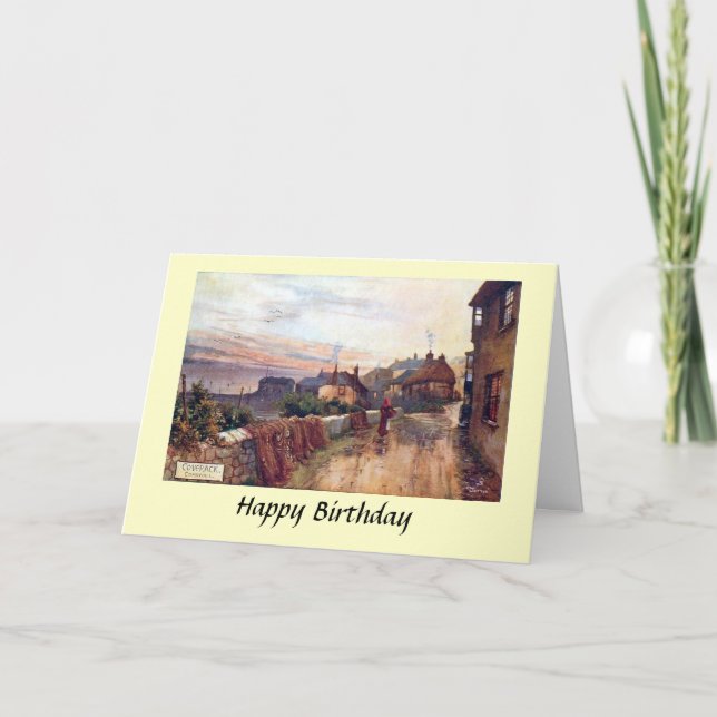 Carte d'anniversaire - Coverack, Cornwall (Devant)