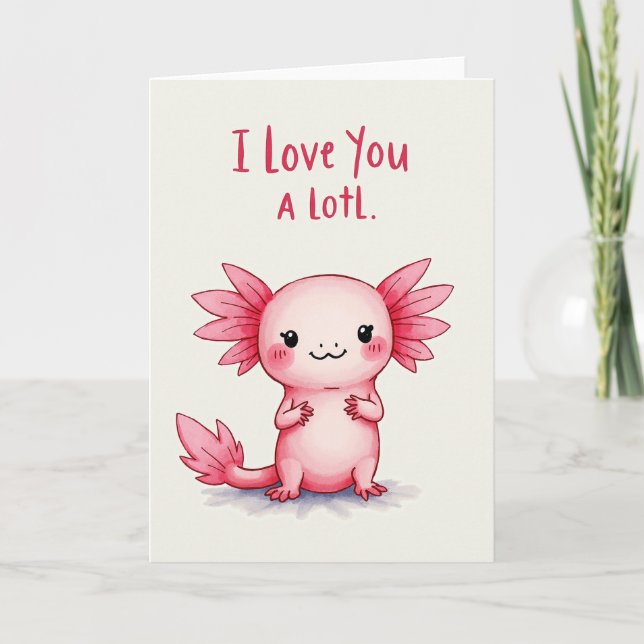 Carte d'anniversaire Créature Rose Douce (Devant)