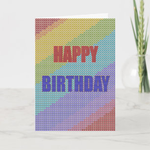 Carte d'anniversaire Cross Stitch