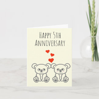 Carte d'anniversaire Cute Koala
