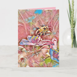 CARTE D'ANNIVERSAIRE D'ABEILLE