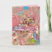 CARTE D'ANNIVERSAIRE D'ABEILLE