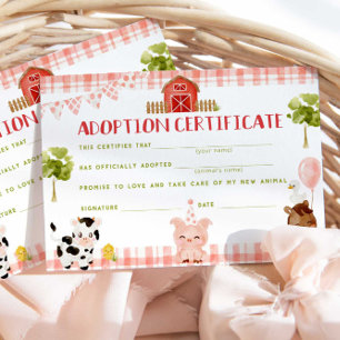 Carte d'anniversaire d'adoption des animaux de fer