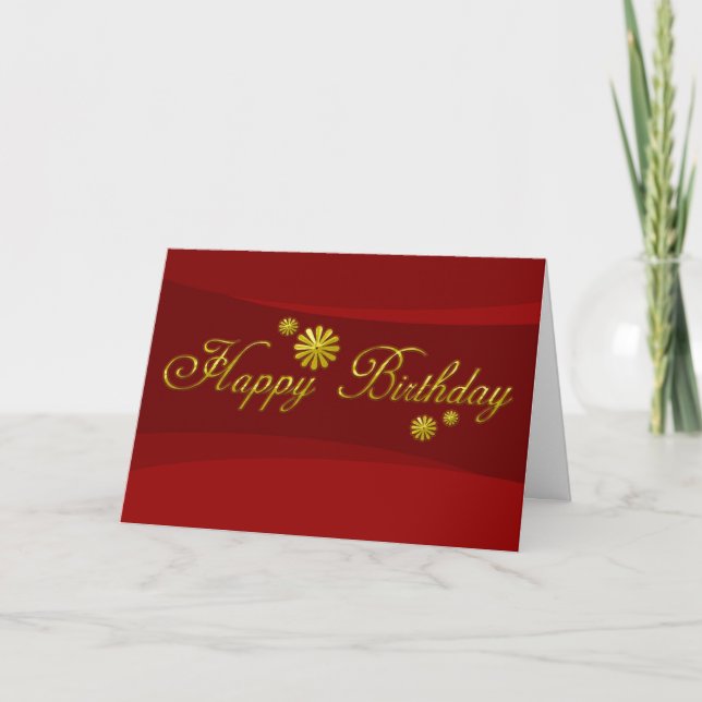 Carte d'anniversaire d'affaires Joyeux anniversair (Devant)