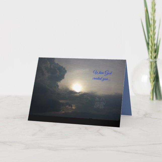 Carte d'anniversaire d'ange (Devant)