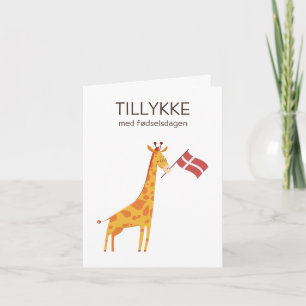 Carte d'anniversaire danoise - Tillykke med fødsel