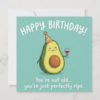 Carte d'anniversaire d'avocat parfaitement mûr