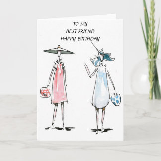 Carte d'anniversaire de achat de dames