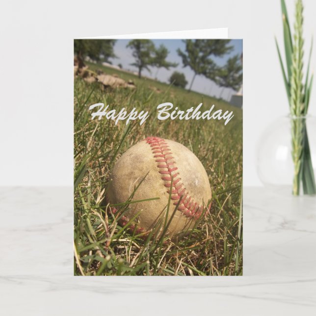 Carte d'anniversaire de baseball (Devant)