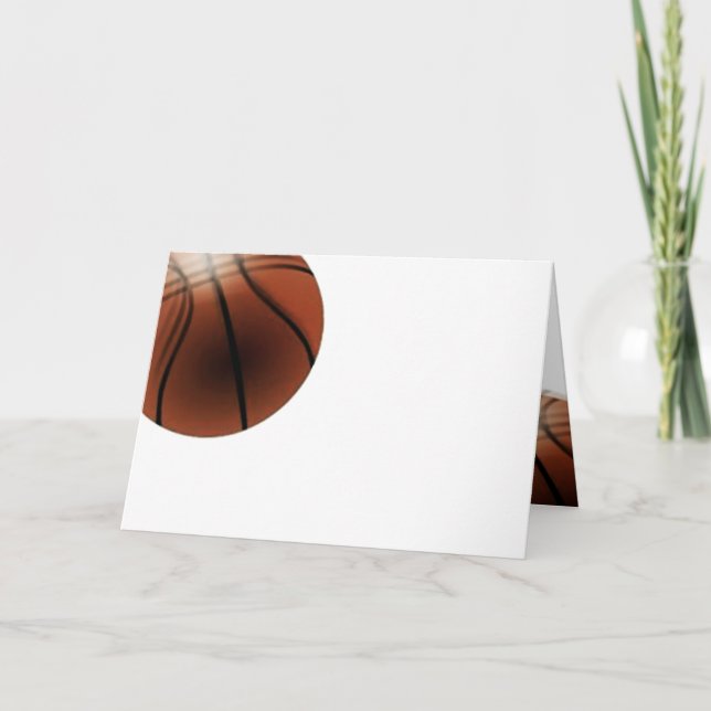 Carte d'anniversaire de basket-ball (Devant)