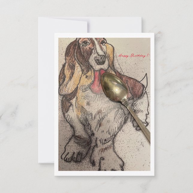 Carte d'anniversaire de Bassie (Devant)