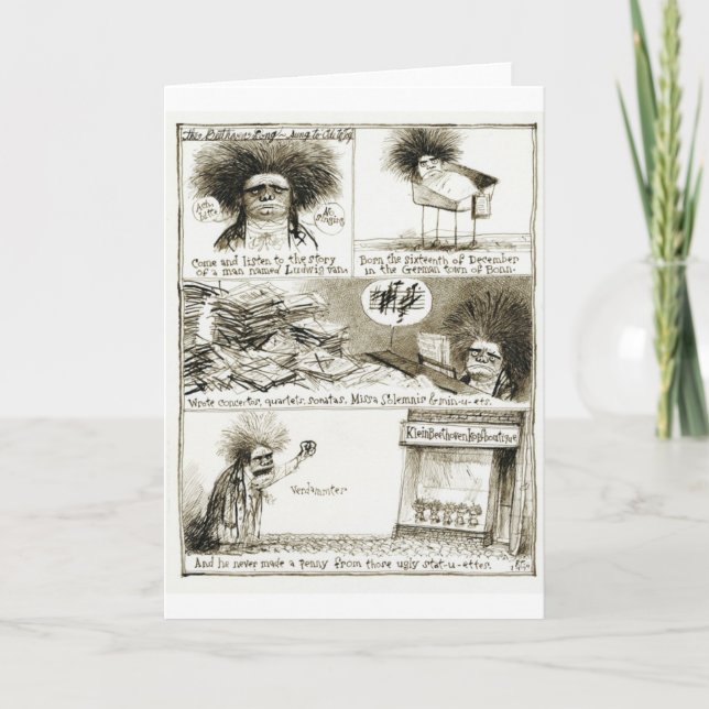 Carte d'anniversaire de Beethoven (Devant)