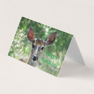 Carte d'anniversaire de biche de cerf de Virginie
