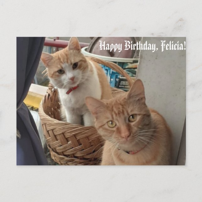 carte d'anniversaire de bienvenue (Devant)