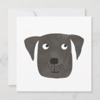 Carte d'anniversaire de Black Labrador Retriever D