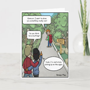 Carte d'anniversaire de Bluff Funny