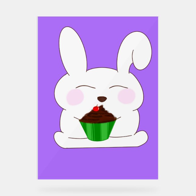 Carte d'Anniversaire de Bunny mignonne (Recto)
